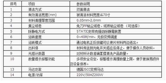 扩散膜静电除尘机参数